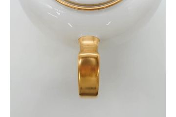 オールド大倉　大倉陶園(OKURA、OAC)　ゴールドライン　シンプルなデザインながらも気品漂うティーポット(洋食器)(R-074108)