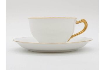 オールド大倉　大倉陶園(OKURA、OAC)　ゴールドライン　シンプルなデザインで取り入れやすいトリオ3客セット(カップ&ソーサー、プレート、皿、C&S、洋食器)(R-074110)