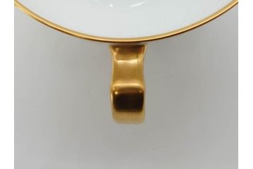 オールド大倉　大倉陶園(OKURA、OAC)　ゴールドライン　シンプルなデザインで取り入れやすいトリオ3客セット(カップ&ソーサー、プレート、皿、C&S、洋食器)(R-074110)