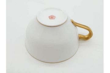 オールド大倉　大倉陶園(OKURA、OAC)　ゴールドライン　シンプルなデザインで取り入れやすいトリオ3客セット(カップ&ソーサー、プレート、皿、C&S、洋食器)(R-074110)