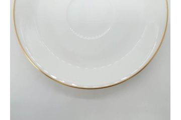 オールド大倉　大倉陶園(OKURA、OAC)　ゴールドライン　シンプルなデザインで取り入れやすいトリオ3客セット(カップ&ソーサー、プレート、皿、C&S、洋食器)(R-074110)
