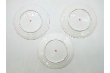 オールド大倉　大倉陶園(OKURA、OAC)　ゴールドライン　シンプルなデザインで取り入れやすいトリオ3客セット(カップ&ソーサー、プレート、皿、C&S、洋食器)(R-074110)
