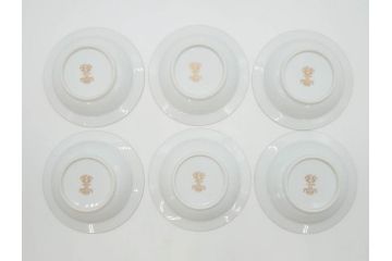 オールドノリタケ　NORITAKE　金彩　煌びやかなデザインが目を惹くボウル6客セット(花、フラワー、プレート、皿、洋食器、サラダ)(R-074111)