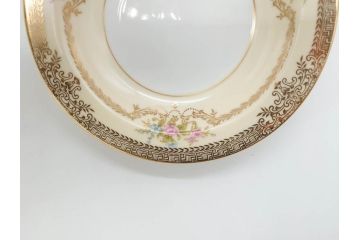 オールドノリタケ　NORITAKE　金彩　煌びやかなデザインが目を惹くボウル6客セット(花、フラワー、プレート、皿、洋食器、サラダ)(R-074111)