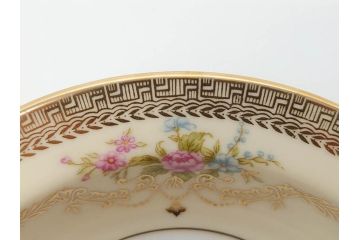 オールドノリタケ　NORITAKE　金彩　煌びやかなデザインが目を惹くボウル6客セット(花、フラワー、プレート、皿、洋食器、サラダ)(R-074111)