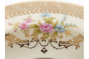 オールドノリタケ　NORITAKE　金彩　煌びやかなデザインが目を惹くボウル6客セット(花、フラワー、プレート、皿、洋食器、サラダ)(R-074111)
