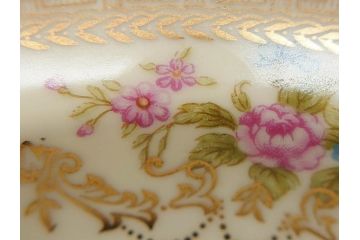オールドノリタケ　NORITAKE　金彩　煌びやかなデザインが目を惹くボウル6客セット(花、フラワー、プレート、皿、洋食器、サラダ)(R-074111)