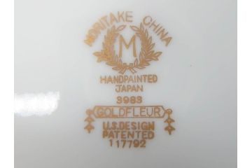 オールドノリタケ　NORITAKE　金彩　煌びやかなデザインが目を惹くボウル6客セット(花、フラワー、プレート、皿、洋食器、サラダ)(R-074111)