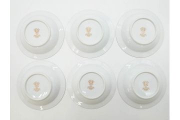 オールドノリタケ　NORITAKE　金彩　煌びやかなデザインが目を惹くボウル6客セット(花、フラワー、プレート、皿、洋食器、サラダ)(R-074112)