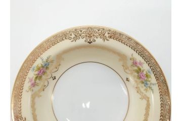 オールドノリタケ　NORITAKE　金彩　煌びやかなデザインが目を惹くボウル6客セット(花、フラワー、プレート、皿、洋食器、サラダ)(R-074112)