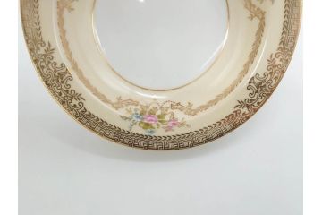オールドノリタケ　NORITAKE　金彩　煌びやかなデザインが目を惹くボウル6客セット(花、フラワー、プレート、皿、洋食器、サラダ)(R-074112)