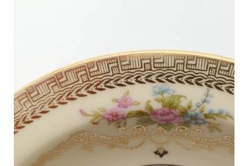 オールドノリタケ　NORITAKE　金彩　煌びやかなデザインが目を惹くボウル6客セット(花、フラワー、プレート、皿、洋食器、サラダ)(R-074112)