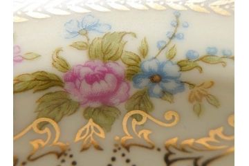オールドノリタケ　NORITAKE　金彩　煌びやかなデザインが目を惹くボウル6客セット(花、フラワー、プレート、皿、洋食器、サラダ)(R-074112)