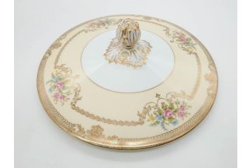 オールドノリタケ　NORITAKE　金彩　ゴールドの装飾が華やかさを演出するチューリン&シュガーポット(花、フラワー、ボンボン入れ、小物入れ、蓋物、洋食器)(R-074113)