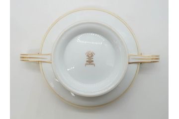オールドノリタケ　NORITAKE　金彩　ゴールドの装飾が華やかさを演出するチューリン&シュガーポット(花、フラワー、ボンボン入れ、小物入れ、蓋物、洋食器)(R-074113)