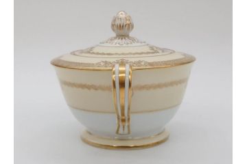 オールドノリタケ　NORITAKE　金彩　ゴールドの装飾が華やかさを演出するチューリン&シュガーポット(花、フラワー、ボンボン入れ、小物入れ、蓋物、洋食器)(R-074113)