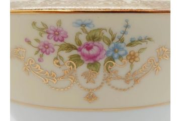 オールドノリタケ　NORITAKE　金彩　ゴールドの装飾が華やかさを演出するチューリン&シュガーポット(花、フラワー、ボンボン入れ、小物入れ、蓋物、洋食器)(R-074113)