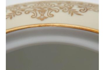 オールドノリタケ　NORITAKE　金彩　ゴールドの装飾が華やかさを演出するチューリン&シュガーポット(花、フラワー、ボンボン入れ、小物入れ、蓋物、洋食器)(R-074113)