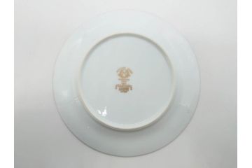 オールドノリタケ　NORITAKE　金彩　繊細なデザインがエレガントな雰囲気を醸し出すスープカップ&ソーサー3客セット(花、フラワー、C&S、洋食器)(R-074114)