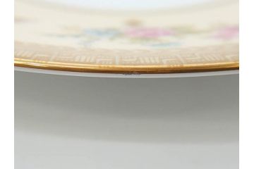 オールドノリタケ　NORITAKE　金彩　繊細なデザインがエレガントな雰囲気を醸し出すスープカップ&ソーサー3客セット(花、フラワー、C&S、洋食器)(R-074114)