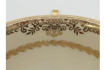 オールドノリタケ　NORITAKE　金彩　繊細なデザインがエレガントな雰囲気を醸し出すスープカップ&ソーサー3客セット(花、フラワー、C&S、洋食器)(R-074116)