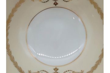 オールドノリタケ　NORITAKE　金彩　繊細なデザインがエレガントな雰囲気を醸し出すスープカップ&ソーサー3客セット(花、フラワー、C&S、洋食器)(R-074116)