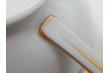 オールドノリタケ　NORITAKE　金彩　繊細なデザインがエレガントな雰囲気を醸し出すスープカップ&ソーサー3客セット(花、フラワー、C&S、洋食器)(R-074116)