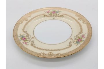 オールドノリタケ　NORITAKE　金彩　繊細なデザインがエレガントな雰囲気を醸し出すスープカップ&ソーサー3客セット(花、フラワー、C&S、洋食器)(R-074116)