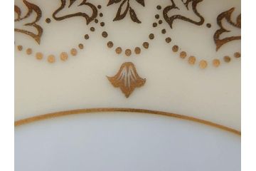 オールドノリタケ　NORITAKE　金彩　繊細なデザインがエレガントな雰囲気を醸し出すスープカップ&ソーサー3客セット(花、フラワー、C&S、洋食器)(R-074116)