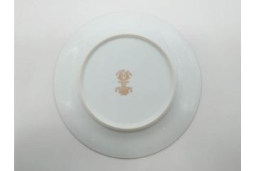 オールドノリタケ　NORITAKE　金彩　繊細なデザインがエレガントな雰囲気を醸し出すスープカップ&ソーサー3客セット(花、フラワー、C&S、洋食器)(R-074116)