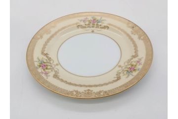 オールドノリタケ　NORITAKE　金彩　繊細なデザインがエレガントな雰囲気を醸し出すスープカップ&ソーサー3客セット(花、フラワー、C&S、洋食器)(R-074117)