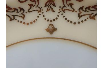 オールドノリタケ　NORITAKE　金彩　繊細なデザインがエレガントな雰囲気を醸し出すスープカップ&ソーサー3客セット(花、フラワー、C&S、洋食器)(R-074117)
