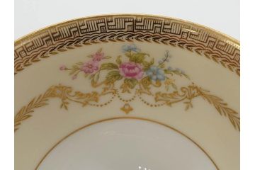 オールドノリタケ　NORITAKE　金彩　ティータイムが華やかになるティーカップ&ソーサー3客セット(花、フラワー、C&S、洋食器)(R-074118)