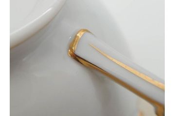 オールドノリタケ　NORITAKE　金彩　ティータイムが華やかになるティーカップ&ソーサー3客セット(花、フラワー、C&S、洋食器)(R-074118)