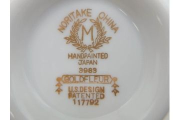 オールドノリタケ　NORITAKE　金彩　ティータイムが華やかになるティーカップ&ソーサー3客セット(花、フラワー、C&S、洋食器)(R-074118)