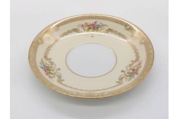 オールドノリタケ　NORITAKE　金彩　ティータイムが華やかになるティーカップ&ソーサー3客セット(花、フラワー、C&S、洋食器)(R-074118)