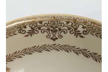 オールドノリタケ　NORITAKE　金彩　ティータイムが華やかになるティーカップ&ソーサー3客セット(花、フラワー、C&S、洋食器)(R-074118)