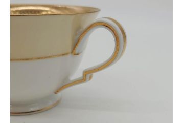 オールドノリタケ　NORITAKE　金彩　ティータイムが華やかになるティーカップ&ソーサー3客セット(花、フラワー、C&S、洋食器)(R-074119)