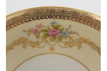 オールドノリタケ　NORITAKE　金彩　ティータイムが華やかになるティーカップ&ソーサー3客セット(花、フラワー、C&S、洋食器)(R-074119)