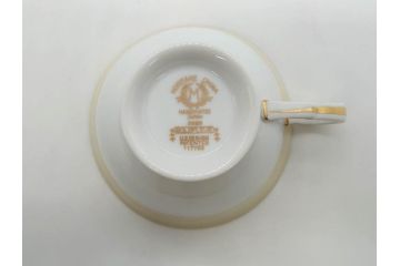 オールドノリタケ　NORITAKE　金彩　ティータイムが華やかになるティーカップ&ソーサー3客セット(花、フラワー、C&S、洋食器)(R-074119)