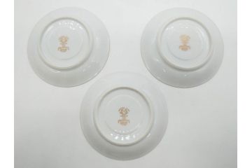 オールドノリタケ　NORITAKE　金彩　ティータイムが華やかになるティーカップ&ソーサー3客セット(花、フラワー、C&S、洋食器)(R-074119)