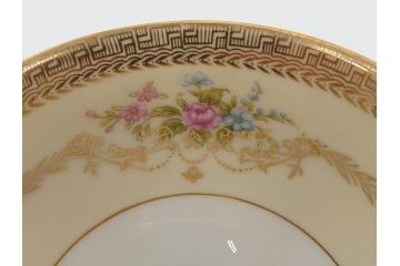 オールドノリタケ　NORITAKE　金彩　ティータイムが華やかになるティーカップ&ソーサー4客セット(花、フラワー、C&S、洋食器)(R-074120)