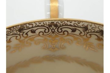 オールドノリタケ　NORITAKE　金彩　ティータイムが華やかになるティーカップ&ソーサー4客セット(花、フラワー、C&S、洋食器)(R-074120)