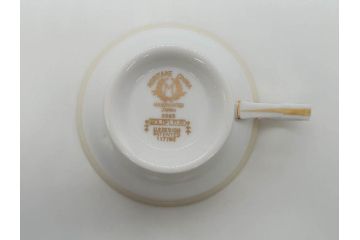 オールドノリタケ　NORITAKE　金彩　ティータイムが華やかになるティーカップ&ソーサー4客セット(花、フラワー、C&S、洋食器)(R-074120)