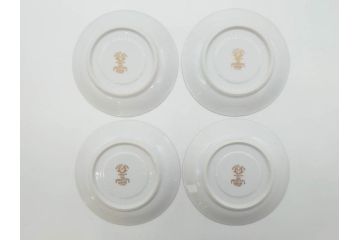オールドノリタケ　NORITAKE　金彩　ティータイムが華やかになるティーカップ&ソーサー4客セット(花、フラワー、C&S、洋食器)(R-074120)
