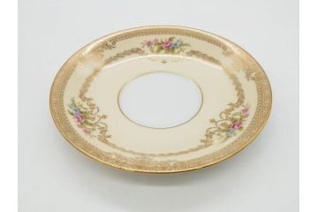 オールドノリタケ　NORITAKE　金彩　ティータイムが華やかになるティーカップ&ソーサー4客セット(花、フラワー、C&S、洋食器)(R-074120)