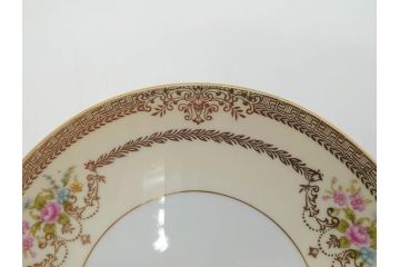 オールドノリタケ　NORITAKE　金彩　繊細なデザインが煌びやかな印象を与えるプレート6枚セット(花、フラワー、皿、洋食器)(R-074121)