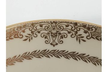 オールドノリタケ　NORITAKE　金彩　繊細なデザインが煌びやかな印象を与えるプレート6枚セット(花、フラワー、皿、洋食器)(R-074121)