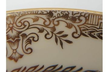 オールドノリタケ　NORITAKE　金彩　繊細なデザインが煌びやかな印象を与えるプレート6枚セット(花、フラワー、皿、洋食器)(R-074121)