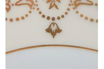 オールドノリタケ　NORITAKE　金彩　繊細なデザインが煌びやかな印象を与えるプレート6枚セット(花、フラワー、皿、洋食器)(R-074121)
